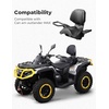 image:imageKEMIMOTO ATV Passenger Seat with Security Armrest ATV Rear Seat Compatible with 20152024 Can Am Outlander Max 400 450 500 570 650 700 800 800R 850 1000 Complete Seat Kit Replacement OEM 715002373