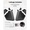 image:imageKEMIMOTO Aluminum Lower Doors Compatible with CFMOTO ZForce 800 Black Powder Coated Lower Half Door Panels Insert Compatible with 20152020 CFMOTO ZForce 800 TrailEX  20182019 ZForce 1000
