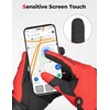 image:imageKEMIMOTO Dirt Bike Gloves for MenWomen Touchscreen Breathable Motorcycle Gloves Summer for Motocross Biking Red L