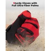 image:imageKEMIMOTO Dirt Bike Gloves for MenWomen Touchscreen Breathable Motorcycle Gloves Summer for Motocross Biking Red L
