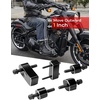 image:imageKEMIMOTO Driver Floorboard Extensions Floorboard Extenders kit 1 Compatible with 2018 Softail FL Models Heritage Classic Fat Boy Deluxe Sport Glide Softail Slim Include Bolts and Spacers Black