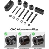 image:imageKEMIMOTO Driver Floorboard Extensions Floorboard Extenders kit 1 Compatible with 2018 Softail FL Models Heritage Classic Fat Boy Deluxe Sport Glide Softail Slim Include Bolts and Spacers Black