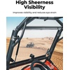 image:imageKEMIMOTO Flip Up Windshield Compatible with CFMOTO ZForce 800  800ex  800 trail 500 trail 20162022 2IN1 Folding Window Fully UVProof OneHand Operation Front Full Windshield