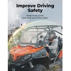 image:imageKEMIMOTO Flip Up Windshield Compatible with CFMOTO ZForce 800  800ex  800 trail 500 trail 20162022 2IN1 Folding Window Fully UVProof OneHand Operation Front Full Windshield