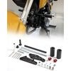 image:imageKEMIMOTO Frame Sliders Compatible with Grom 2022 2023 2024 Crash Protection for 2022 Grom Not Cut Frame Sliders Kit with Black Slider Caps Red