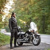 image:imageKEMIMOTO Men Geniune Leather Gloves Sheepskin Black Driving Cycling Touchscreen Motorcycle Gloves Unisex Short Wrist Medium