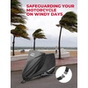 image:imageKEMIMOTO Motorcycle Cover Compatible with Surron X X160 X260 Waterproof Protective All Weather Mini Motorcycle Rain Cover Sunlight Dust with Windproof BuckleBlack