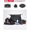 image:imageKEMIMOTO Motorcycle Dry Bag 80L 500D PVC Waterproof Duffel Bag Motorcycle Luggage Bag Travel Bag Back Seat Rack Trunk Bag for Motorcycle Trip Camping Rainproof Grey F111604801GY