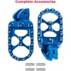 image:imageKEMIMOTO Motorcycle Foot Peg Compatible with Surron Light Bee XS Footpegs x260 and x160 Talaria Sting MX3 MX4 Talaria XXX Electric Dirt Bike Blue
