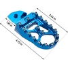 image:imageKEMIMOTO Motorcycle Foot Peg Compatible with Surron Light Bee XS Footpegs x260 and x160 Talaria Sting MX3 MX4 Talaria XXX Electric Dirt Bike Blue