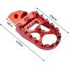 image:imageKEMIMOTO Motorcycle Foot Peg Compatible with Surron Light Bee XS Footpegs x260 and x160 Talaria Sting MX3 MX4 Talaria XXX Electric Dirt Bike Red