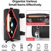 image:imageKEMIMOTO Motorcycle Handlebar Bag Small Bag with Shoulder Strap Waterproof Motorcycle Barrel Bag Storage Bag Compatible with Ruckus Bike Adventure UTV Scooter 01901BK