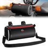 image:imageKEMIMOTO Motorcycle Handlebar Bag Small Bag with Shoulder Strap Waterproof Motorcycle Barrel Bag Storage Bag Compatible with Ruckus Bike Adventure UTV Scooter 01901BK