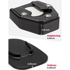 image:imageKEMIMOTO Motorcycle Kickstand Extender Pad Compatible with Sportster S RH1250 20212024 2025 Kickstand Foot Enlarger Heightened Side Stand Plate Black for Garage Grass Hot Blacktop Soft Ground