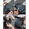 image:imageKEMIMOTO Motorcycle License Plate Bracket Holder with Amber LED Light for Softail Cruiser Low Rider Motorcycle Model with 3Bolt Mounted Black License Plate Frame 01802BK
