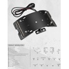 image:imageKEMIMOTO Motorcycle License Plate Bracket Holder with Amber LED Light for Softail Cruiser Low Rider Motorcycle Model with 3Bolt Mounted Black License Plate Frame 01802BK