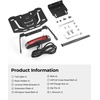 image:imageKEMIMOTO Motorcycle License Plate Bracket with LED Signal Light Compatible with Sportster S RH1250 2021 2022 2023 2024 2025 Fender Eliminator Kit Motorcycle License Plate Holder Mount Tidy Tail