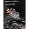 image:imageKEMIMOTO Motorcycle License Plate Bracket with LED Signal Light Compatible with Sportster S RH1250 2021 2022 2023 2024 2025 Fender Eliminator Kit Motorcycle License Plate Holder Mount Tidy Tail