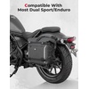 image:imageKEMIMOTO Motorcycle Saddlebag Waterproof Motor Luggage Pack Motorbike Side Bag 18L Fits Daul Sport Standard Minimoto Adventure Motorcycle Racks Black KMF111606721BK