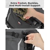image:imageKEMIMOTO Motorcycle Saddlebag Waterproof Motor Luggage Pack Motorbike Side Bag 18L Fits Daul Sport Standard Minimoto Adventure Motorcycle Racks Black KMF111606721BK