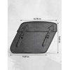 image:imageKEMIMOTO Motorcycle Saddlebags with Tail lights Moving Backwards 32L Leather Saddle Bags Motorcycles Compatible with Sportster 883