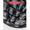 image:imageKEMIMOTO Motorcycle Seat Cushion with Mini Pump Foldable Air Fillable 3D Air Cushion Motorcycle Seat Pad Compatible with Touring CVO Road Glide Ultra Limited Tri Glide Black