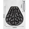 image:imageKEMIMOTO Motorcycle Seat Cushion with Mini Pump Foldable Air Fillable 3D Air Cushion Motorcycle Seat Pad Compatible with Touring CVO Road Glide Ultra Limited Tri Glide Black