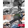 image:imageKEMIMOTO Motorcycle Windshield Bag with Mounting Bracket for 37mm Windshield Two Pocket Windscreen Pouch Storage Bag Compatible with KingSize or Compact Windshields Road King 19952023 2024 Softail