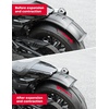 image:imageKEMIMOTO Rear Fender Scalable Concealed Compatible with Sportster S RH1250 2021 2022 2023 2024 2025 Mudguard Black Wheel Splash Guard