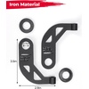 image:imageKEMIMOTO Rearview Mirrors Extenders Brackets Compatible with Sportster S RH 1250 2021 2022 2023 2024 2025 Side Mirror Bracket Black Mirror Adaptors