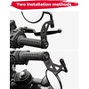 image:imageKEMIMOTO Rearview Mirrors Extenders Brackets Compatible with Sportster S RH 1250 2021 2022 2023 2024 2025 Side Mirror Bracket Black Mirror Adaptors