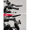 image:imageKEMIMOTO Rearview Mirrors Extenders Brackets Compatible with Sportster S RH 1250 2021 2022 2023 2024 2025 Side Mirror Bracket Black Mirror Adaptors