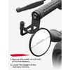 image:imageKEMIMOTO Rearview Mirrors Extenders Brackets Compatible with Sportster S RH 1250 2021 2022 2023 2024 2025 Side Mirror Bracket Black Mirror Adaptors
