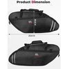 image:imageKEMIMOTO Saddlebag Liners 32L Compatible with Low Rider FXLRST Sport Glide FLSB 1822 Saddle bag Organizer Side Luggage Liners 1pair