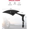 image:imageKEMIMOTO Spear Blade Mirrors Motorcycle Rear View Mirrors 1 Pair for Touring Street Glide Electra Glide Sportster Softail Dyna ChromeBlack