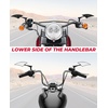 image:imageKEMIMOTO Spear Blade Mirrors Motorcycle Rear View Mirrors 1 Pair for Touring Street Glide Electra Glide Sportster Softail Dyna ChromeBlack