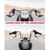 image:imageKEMIMOTO Spear Blade Mirrors Motorcycle Rear View Mirrors 1 Pair for Touring Street Glide Electra Glide Sportster Softail Dyna ChromeBlack