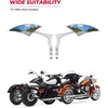 image:imageKEMIMOTO Spear Blade Mirrors Motorcycle Rear View Mirrors 1 Pair for Touring Street Glide Electra Glide Sportster Softail Dyna ChromeChrome