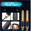 image:imageKEMIMOTO Universal Motorcycle License Plate Bracket with 4PCS Turn Signals Light