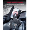 image:imageKEMIMOTO Winter Motorcycle Gloves for Men Women Cold Weather Waterproof Warm ATV Riding Carbon Fiber Hard Knuckle Touch Screen Windproof Gauntlet Gloves AntiSlip Black M