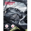image:imageKEMIMOTO Winter Motorcycle Gloves for Men Women Cold Weather Waterproof Warm ATV Riding Carbon Fiber Hard Knuckle Touch Screen Windproof Gauntlet Gloves AntiSlip Black M