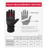 image:imageKEMIMOTO Winter Motorcycle Gloves for Men Women Cold Weather Waterproof Warm ATV Riding Carbon Fiber Hard Knuckle Touch Screen Windproof Gauntlet Gloves AntiSlip Red M
