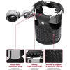 image:imageUpgrade KEMIMOTO Motorcycle Handlebar Cup Holders Motorcycle Leather Drink Holder with 360Swivel Ball Mount for 78 1 1 14 Handlebars Compatible with Dyna Softail Touring Vulcan Vstar Scooter