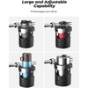 image:imageUpgrade KEMIMOTO Motorcycle Handlebar Cup Holders Motorcycle Leather Drink Holder with 360Swivel Ball Mount for 78 1 1 14 Handlebars Compatible with Dyna Softail Touring Vulcan Vstar Scooter