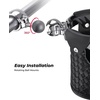 image:imageUpgrade KEMIMOTO Motorcycle Handlebar Cup Holders Motorcycle Leather Drink Holder with 360Swivel Ball Mount for 78 1 1 14 Handlebars Compatible with Dyna Softail Touring Vulcan Vstar Scooter