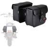image:imageISSYAUTO Motorcycle Saddle Bags 2 Pack PU Leather Universal Saddlebags 16 Liter Capacity for Shadow Boulevard Sportster Softail Dyna