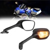 image:imageIssyzone Motorcycle Mirrors Rearview Side Integrated Turn Signal Mirror Compatible with 20062015 GSXR 600 750 Mirrors GSXR1000 K5 K6 K7 K8 K9 20052008 sv650 sv650s 20032008 sv1000s sv1000 20032007