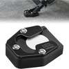 image:imageKEMIMOTO Motorcycle Kickstand Extender Pad Compatible with Sportster S RH1250 20212024 2025 Kickstand Foot Enlarger Heightened Side Stand Plate Black for Garage Grass Hot Blacktop Soft Ground
