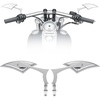 image:imageKEMIMOTO Spear Blade Mirrors Motorcycle Rear View Mirrors 1 Pair for Touring Street Glide Electra Glide Sportster Softail Dyna ChromeChrome