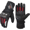 image:imageKEMIMOTO Winter Motorcycle Gloves for Men Women Cold Weather Waterproof Warm ATV Riding Carbon Fiber Hard Knuckle Touch Screen Windproof Gauntlet Gloves AntiSlip Red M